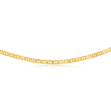 Load image into Gallery viewer, 9ct Yellow Gold Silverfilled 150 Gauge Anchor 55cm Chain