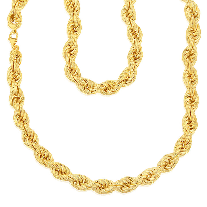 9ct Yellow Gold Silverfilled 200 Gauge 60cm Chain