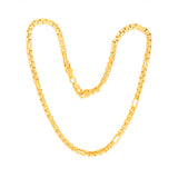 9ct Yellow Gold Silverfilled 55Gauge Fancy 27cm Anklet