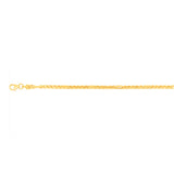 9ct Yellow Gold Silverfilled 55Gauge Fancy 27cm Anklet