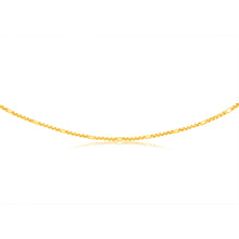 Load image into Gallery viewer, 9ct Yellow Gold Silverfilled 55 Gauge Fancy 50cm Chain