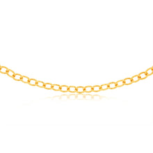 Load image into Gallery viewer, 9ct Yellow Gold Silverfilled Fancy Patterned Belcher 50cm Chain