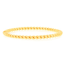Load image into Gallery viewer, 9ct Yellow Gold Silverfilled Fancy Twisted Bracelet