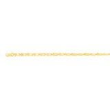 9ct Yellow Gold Silver Filled Fancy19cm Bracelet