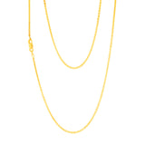 9ct Yellow Gold Silver filled 45cm Chain.