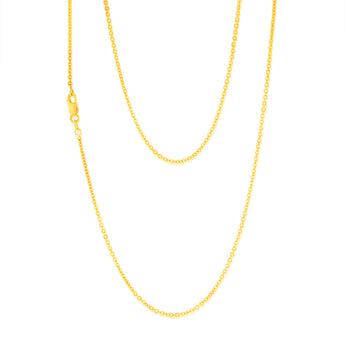 9ct Yellow Gold Silver filled 45cm Chain.