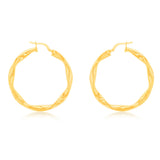 9ct Yellow Gold Silver Filled Fancy Earrings