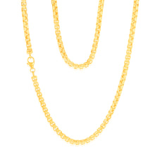 Load image into Gallery viewer, 9ct Yellow Gold Silver Filled Chunky Belcher 55cm Chain