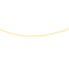 Load image into Gallery viewer, 9ct Yellow Gold Fancy Heart 45cm Chain