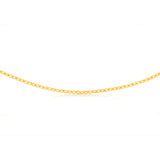 9ct Yellow Gold Silver-filled Fancy 50cm Chain
