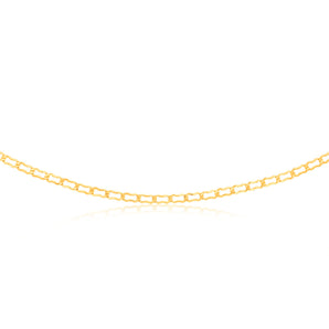 9ct Yellow Gold Silver-filled Fancy 45cm Chain