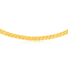 Load image into Gallery viewer, 9ct Yellow Gold Silver-filled Fancy 50cm Chain