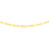 9ct Yellow Gold Silverfilled Fancy 50cm Chain