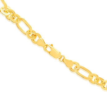 9ct Yellow Gold Silverfilled Fancy 50cm Chain