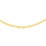 9ct Yellow Gold Silver Filled Anchor 250 Gauge 55cm Chain