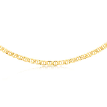 9ct Yellow Gold Silver Filled Anchor 250 Gauge 55cm Chain