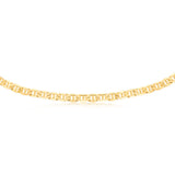 9ct Yellow Gold Silver Filled Anchor 250 Gauge 55cm Chain