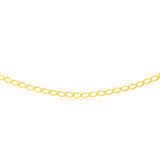 9ct Yellow Gold Silver Filled Fancy 140 Gauge 55cm Chain