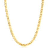 9ct Yellow Gold  Silver Filled Curb 55cm Chain