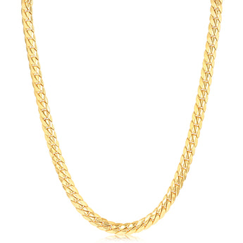 9ct Yellow Gold  Silver Filled Curb 55cm Chain