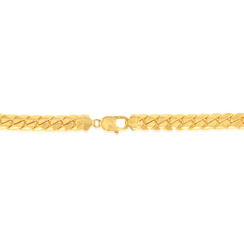9ct Yellow Gold  Silver Filled Curb 55cm Chain
