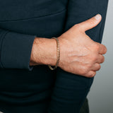 9ct Yellow Gold 140 Gauge Light Miami 21cm Bracelet
