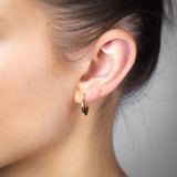 9ct Yellow Gold Silverfilled Polished Creole Hoop Earrings