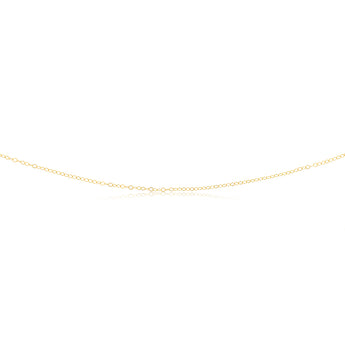 9ct Yellow Gold Silver Filled Fine 40+5cm Chain