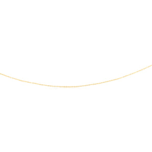 9ct Yellow Gold Silver Filled Fine 40+5cm Chain