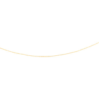 9ct Yellow Gold Silver Filled Fine 40+5cm Chain