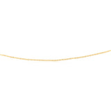 9ct Yellow Gold Silver Filled Fine 40+5cm Chain