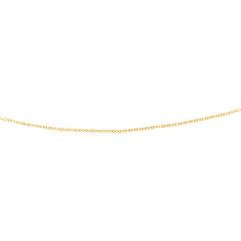 9ct Yellow Gold Silver Filled Fine 40+5cm Chain