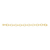 9ct Yellow Gold Silverfilled Hollow Belcher 19cm Bracelet