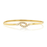9ct Silverfilled Fancy Curved Bangle