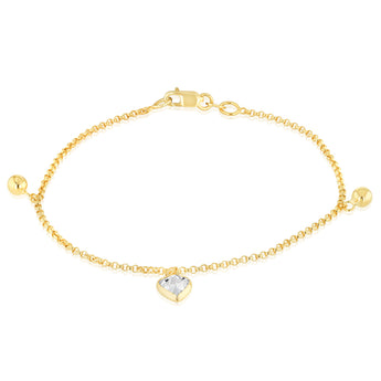 9ct Silverfilled Charm Bracelet