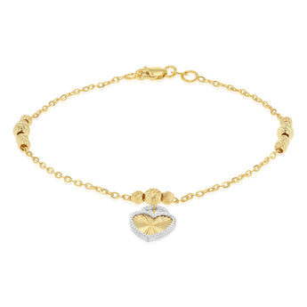 9ct Silverfilled Heart Bracelet