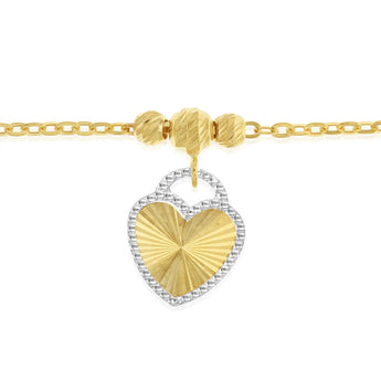 9ct Silverfilled Heart Bracelet