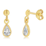 9ct Silverfilled Teardrop Stud Earrings