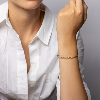 9ct Yellow Gold Silverfilled Infinity Bangle