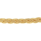 9ct Two Tone Gold Silver Filled Herringbone Chain Necklace