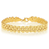 9ct Yellow Gold Silverrfilled Fancy Bracelet