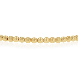 9ct Yellow Gold Silverfilled Beaded Bracelet