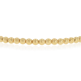 9ct Yellow Gold Silverfilled Beaded Bracelet