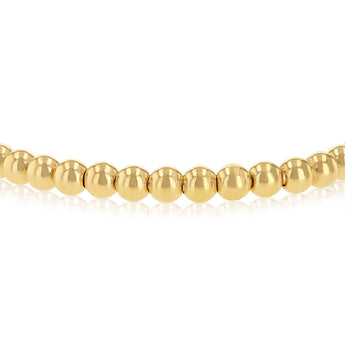 9ct Yellow Gold Silverfilled Beaded Bracelet