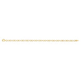 9ct Yellow Gold Silver-filled Fancy 19cm Bracelet