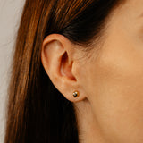 9ct Yellow Gold Silver Filled Ball 5mm Stud Earrings