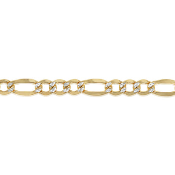 9ct Yellow Gold Silver Filled Figaro 60cm Chain