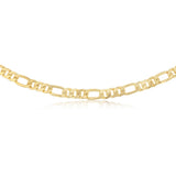 9ct Yellow Gold Silver Filled Figaro 50cm Chain