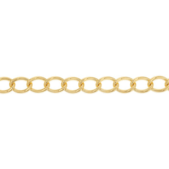9ct Yellow Gold Silverfilled Wide Curb 19cm Bracelet