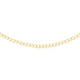 9ct Yellow Gold Silver Filled Wide Curb 50cm Chain